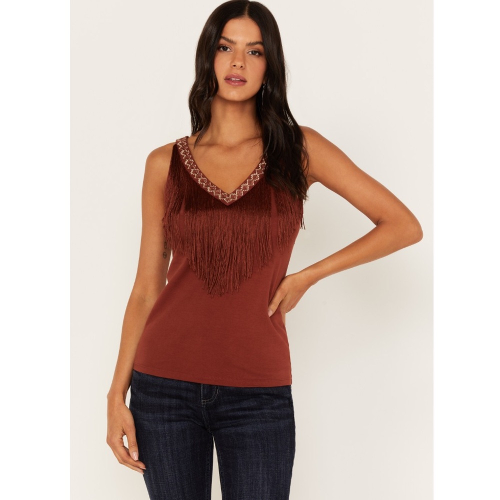 FRINGE🤎TANK TOP
